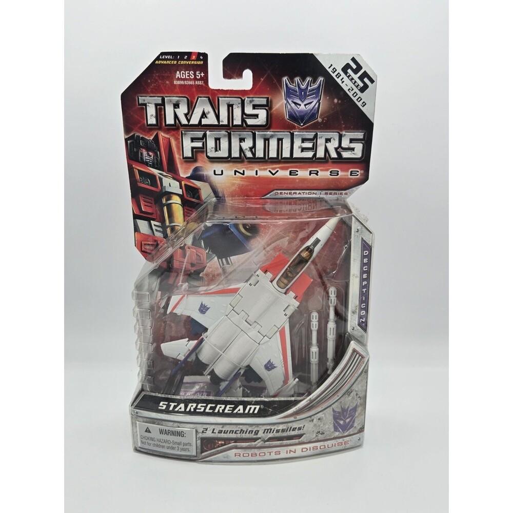 Transformers Starscream Deluxe Class 2008 Hasbro 25th Anniversary G1 MOSC
